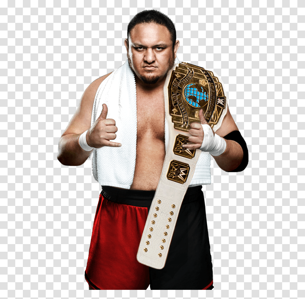 Samoa Joe Intercontinental Champion, Person, Human, Costume, Sport Transparent Png