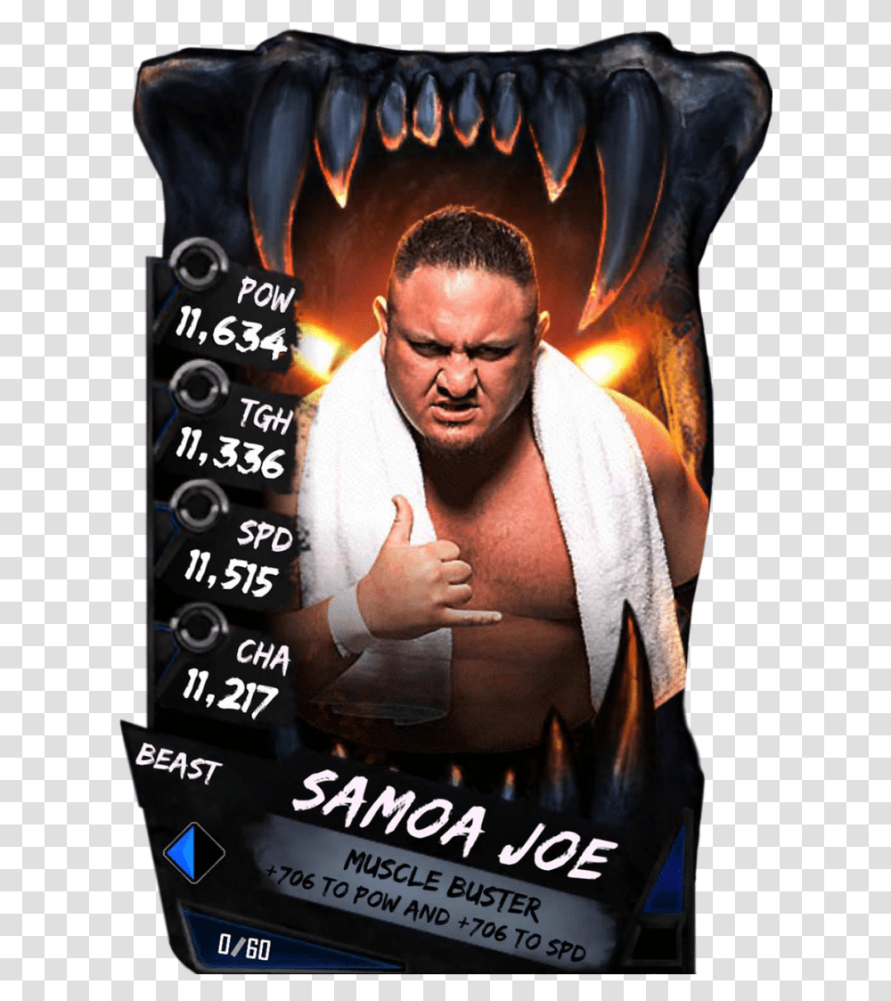 Samoajoe S4 16 Beast Peyton Royce Wwe Supercard, Person, Human, Poster, Advertisement Transparent Png