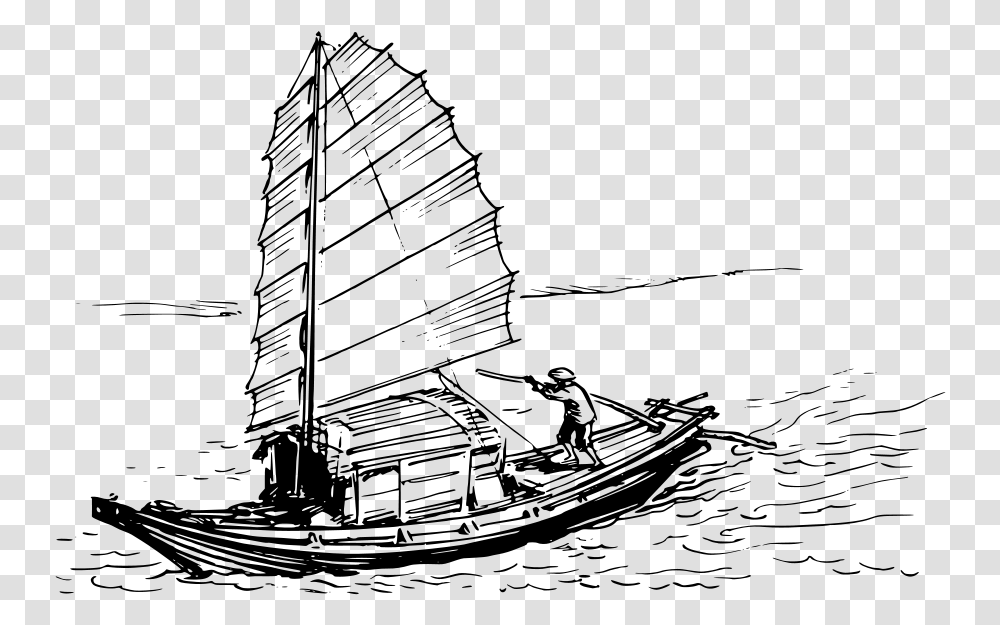 Sampan Svg Clip Arts Yangtze Boatman, Gray, World Of Warcraft Transparent Png