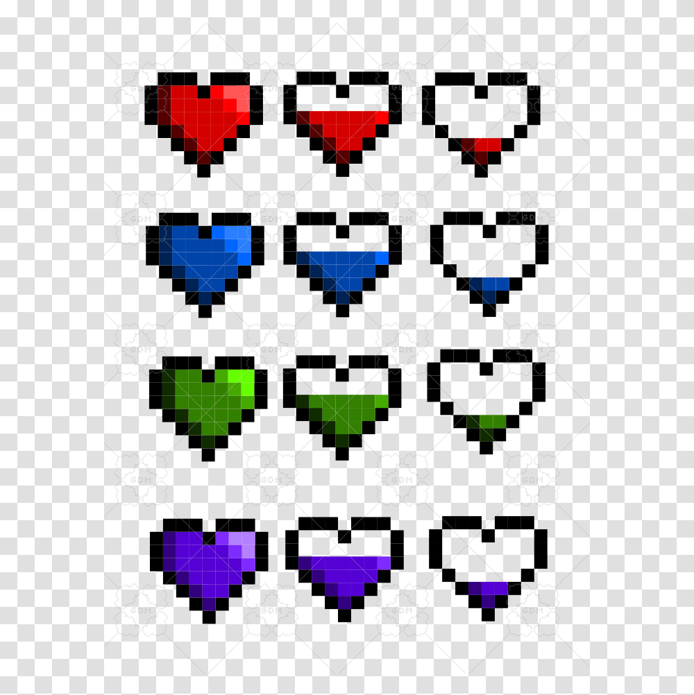 Sample File Pixel Heart Game, Pattern, Rug, Star Symbol Transparent Png