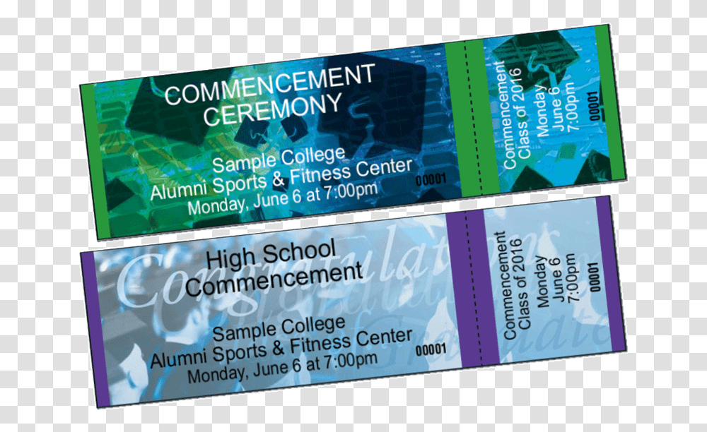 Sample Graduation Tickets, Paper Transparent Png