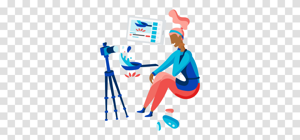 Sample Header Banners Wander Illustration, Person, Human, Tripod, Photography Transparent Png