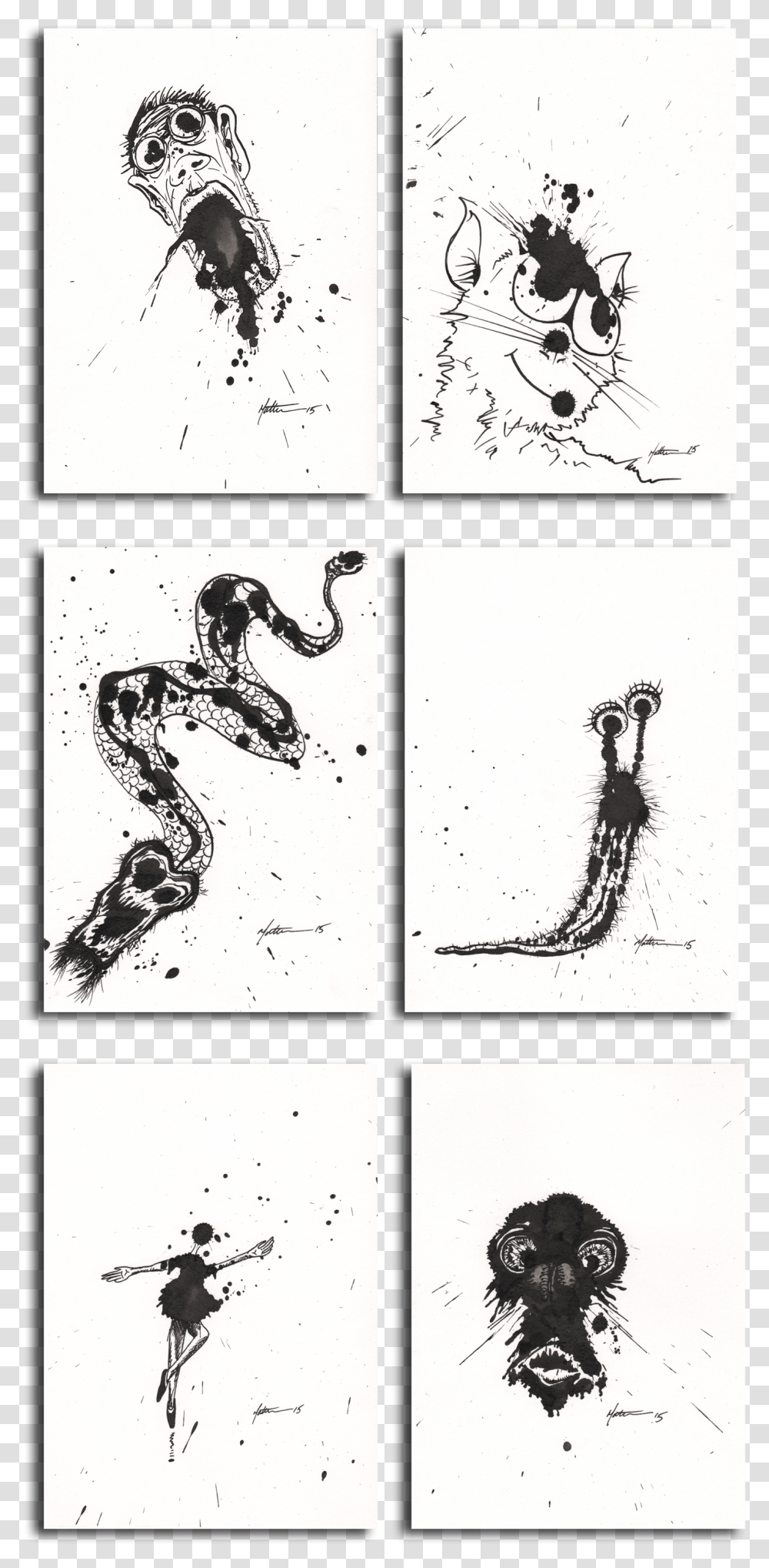 Sample Pages Ink Sketches Illustration, Collage, Poster, Advertisement, Person Transparent Png