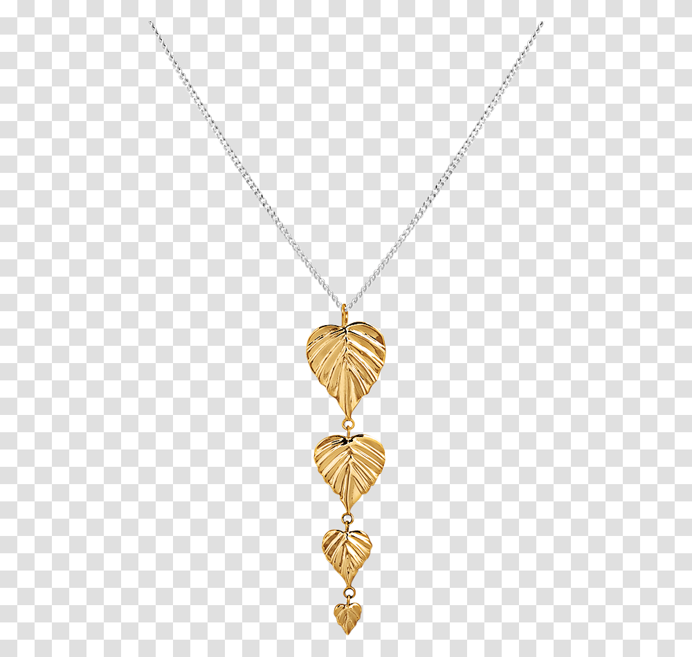 Sample Wild 4 Drop Pendant 9ct Gold Leaves - The Mint Republic Solid, Necklace, Jewelry, Accessories, Accessory Transparent Png