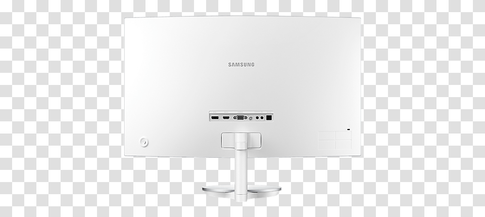 Samsung 27 Curved Monitor White, Electronics, LCD Screen, Display, Hardware Transparent Png