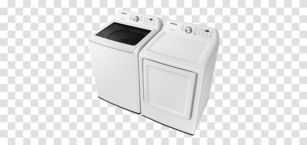 Samsung 27 Inch 72 Cu Ft Electric Dryer With Sensor Dry In White Dve45t3200w Samsung Wa45t3400aw, Appliance, Washer Transparent Png