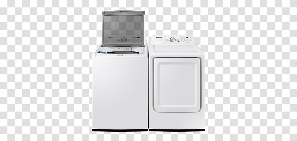 Samsung 27 Inch 72 Cu Ft Electric Dryer With Sensor Dry In White Dve45t3200w Washing Machine, Appliance Transparent Png