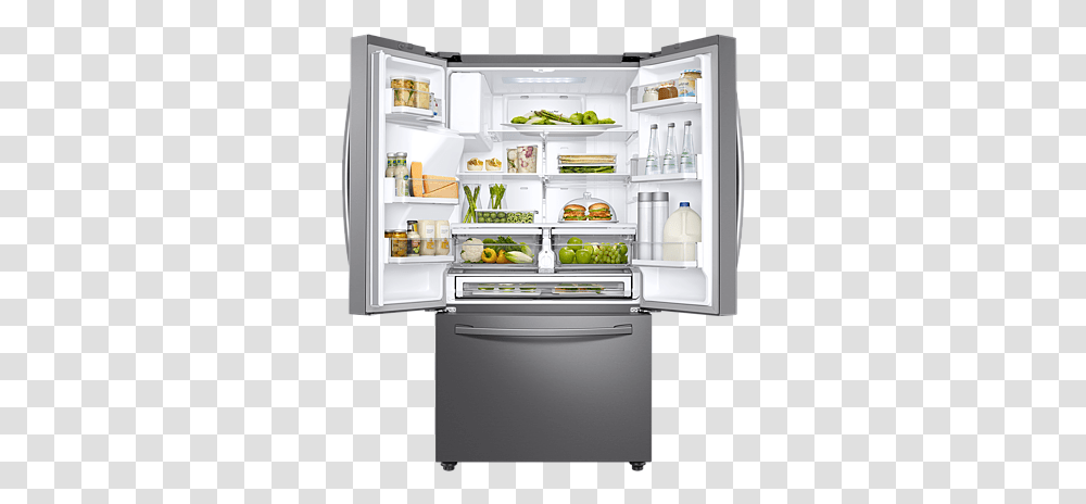 Samsung American Fridge Freezer Rf23r62e3sreu Samsung 28 Cu Ft French Door Refrigerator, Appliance Transparent Png