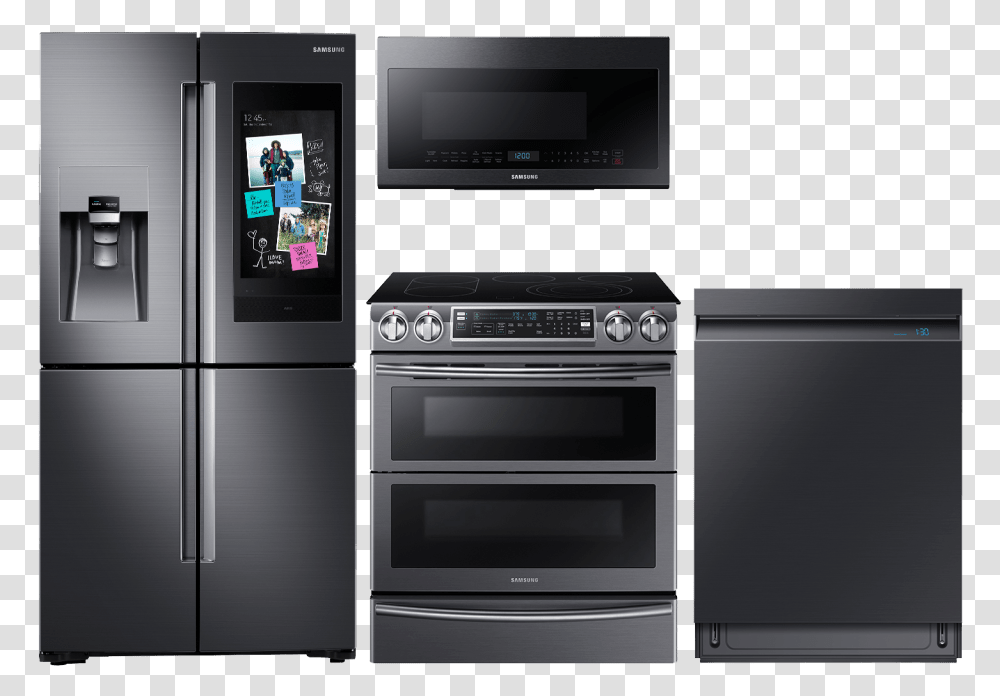 Samsung Family Hub 2018, Oven, Appliance, Monitor, Screen Transparent Png