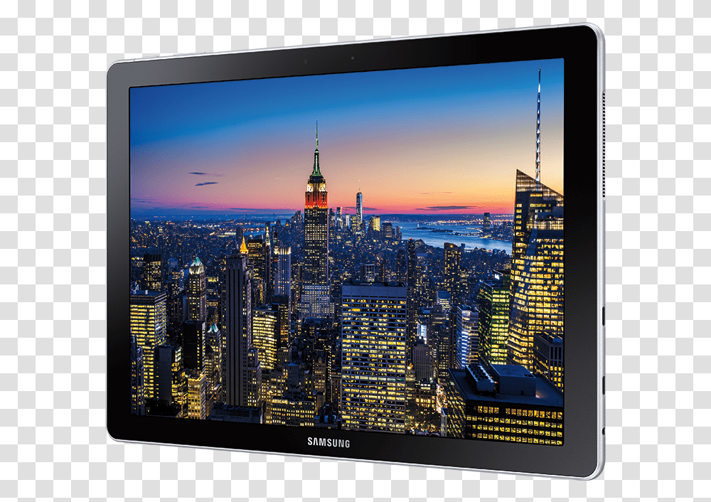 Samsung Galaxy Book, Screen, Electronics, Monitor, City Transparent Png