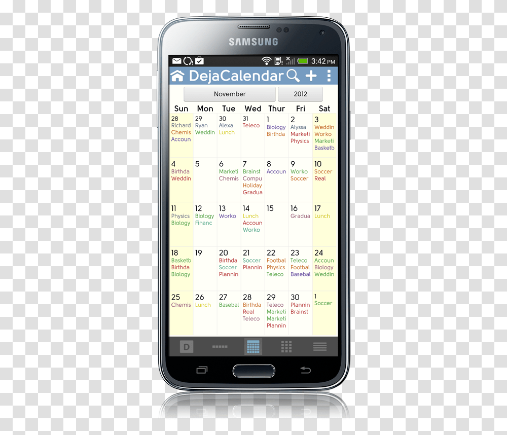 Samsung Galaxy Calendar, Mobile Phone, Electronics, Cell Phone Transparent Png