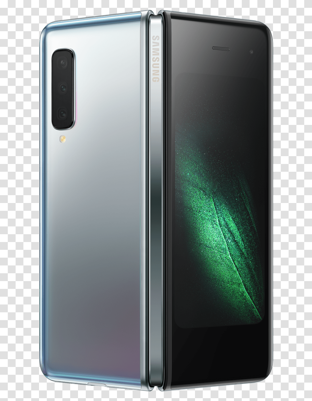 Samsung Galaxy Fold Silver, Mobile Phone, Electronics, Cell Phone, Computer Transparent Png