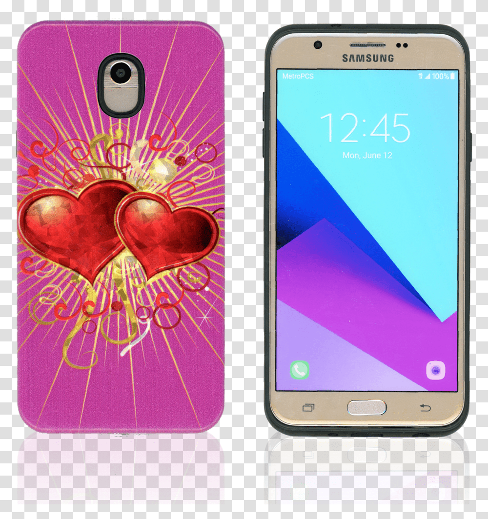Samsung Galaxy J7 Mm Fancy Design Heart Transparent Png