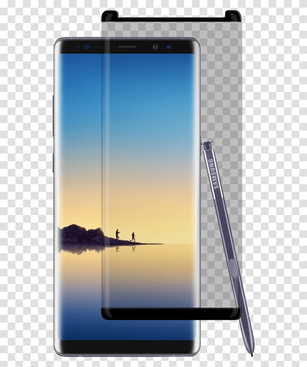 Samsung Galaxy Note 8 Curved Tempered Glass Screen Note 9 Hafza, Mobile Phone, Person, Bird, Outdoors Transparent Png