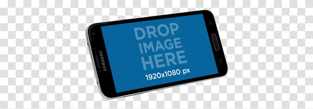 Samsung Galaxy Phone Mockup Over Smartphone, Text, Electronics, Mobile Phone, Computer Transparent Png