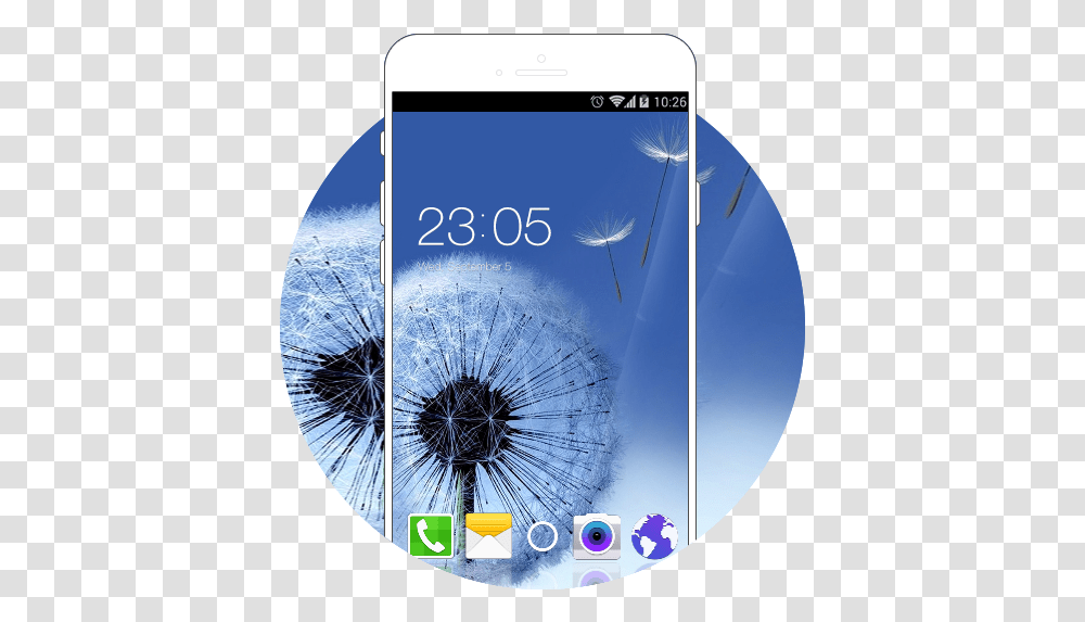 Samsung Galaxy S Free Android Theme Samsung Galaxy, Flower, Plant, Blossom, Dandelion Transparent Png