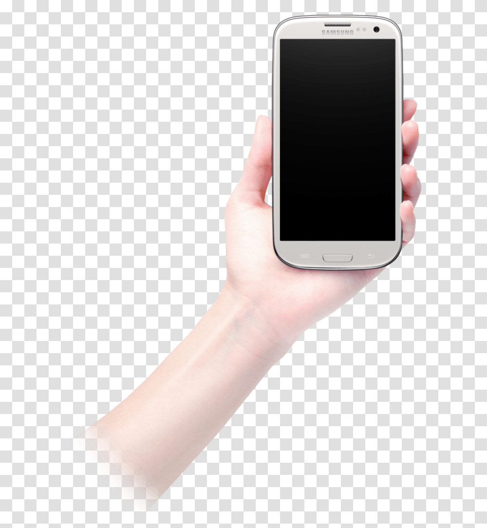 Samsung Galaxy S3 Mano Con Celular, Mobile Phone, Electronics, Cell Phone, Person Transparent Png