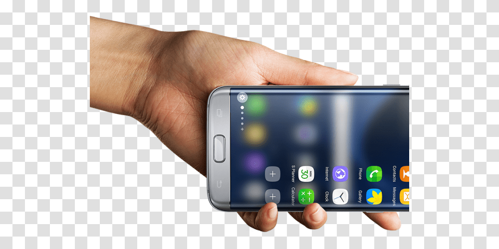 Samsung Galaxy S7 Holding, Mobile Phone, Electronics, Cell Phone, Person Transparent Png