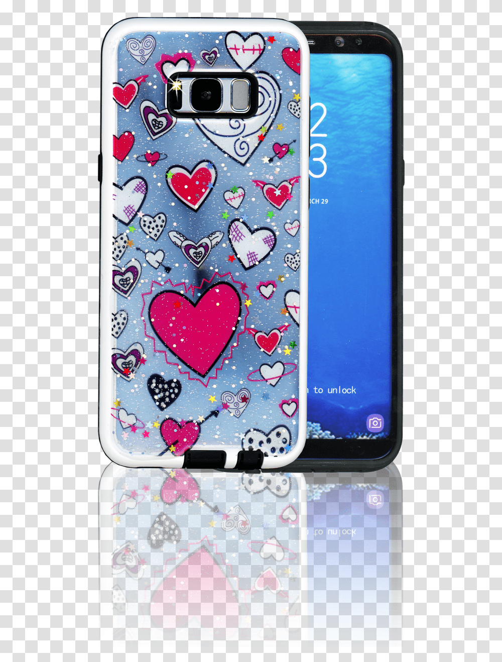 Samsung Galaxy S8 Plus Mm 3d Heart Heart, Mobile Phone, Electronics, Cell Phone Transparent Png
