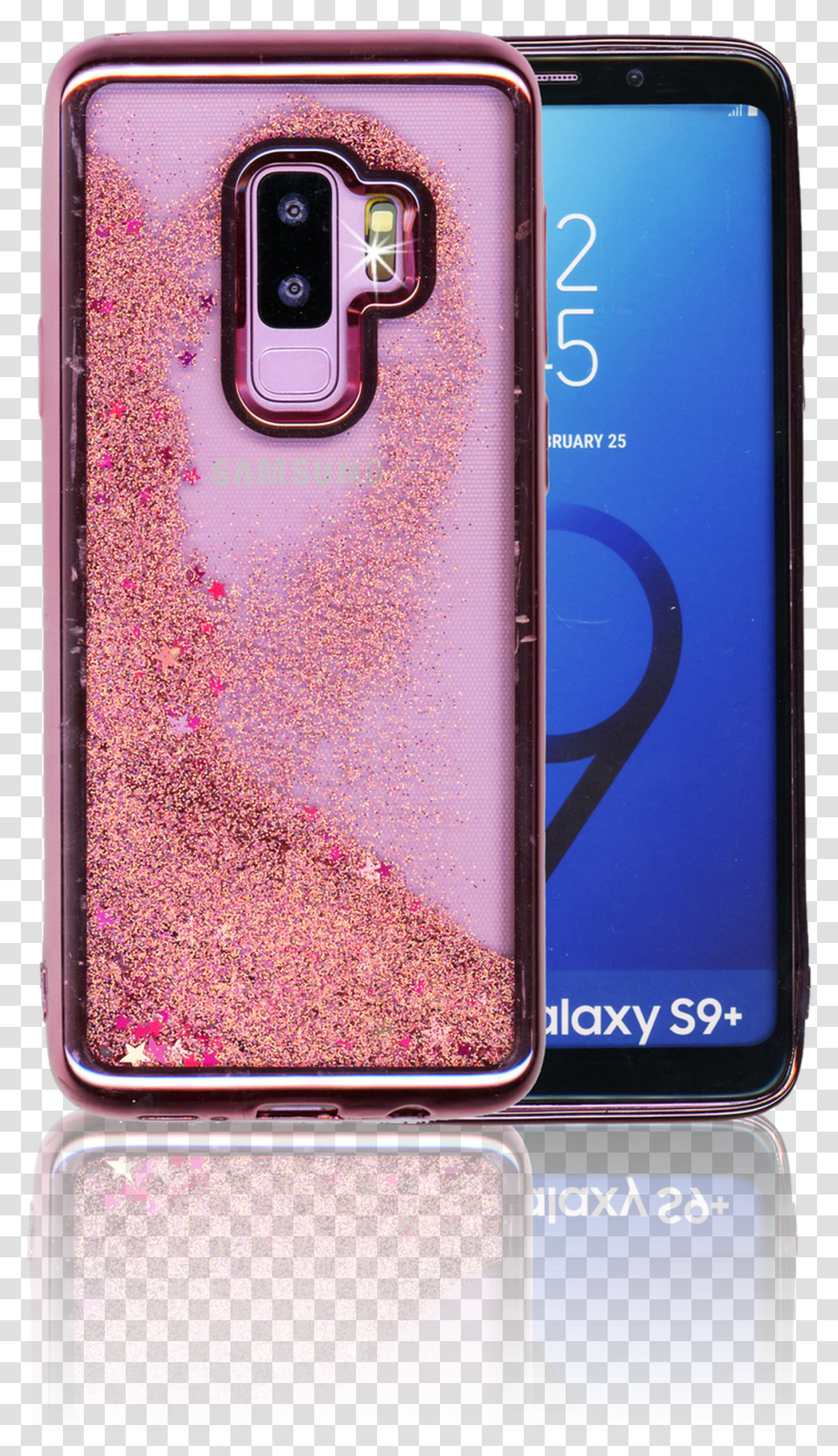 Samsung Galaxy S9 Plus Mm Electroplated Water Glitter Transparent Png