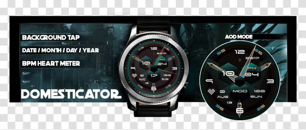 Samsung Gear S3 Frontier Watch Faces, Wristwatch, Clock Tower, Architecture, Building Transparent Png