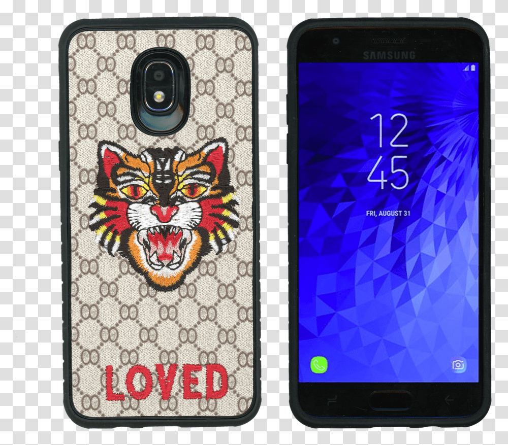 Samsung J3 Mm Pattern Tiger Case Transparent Png