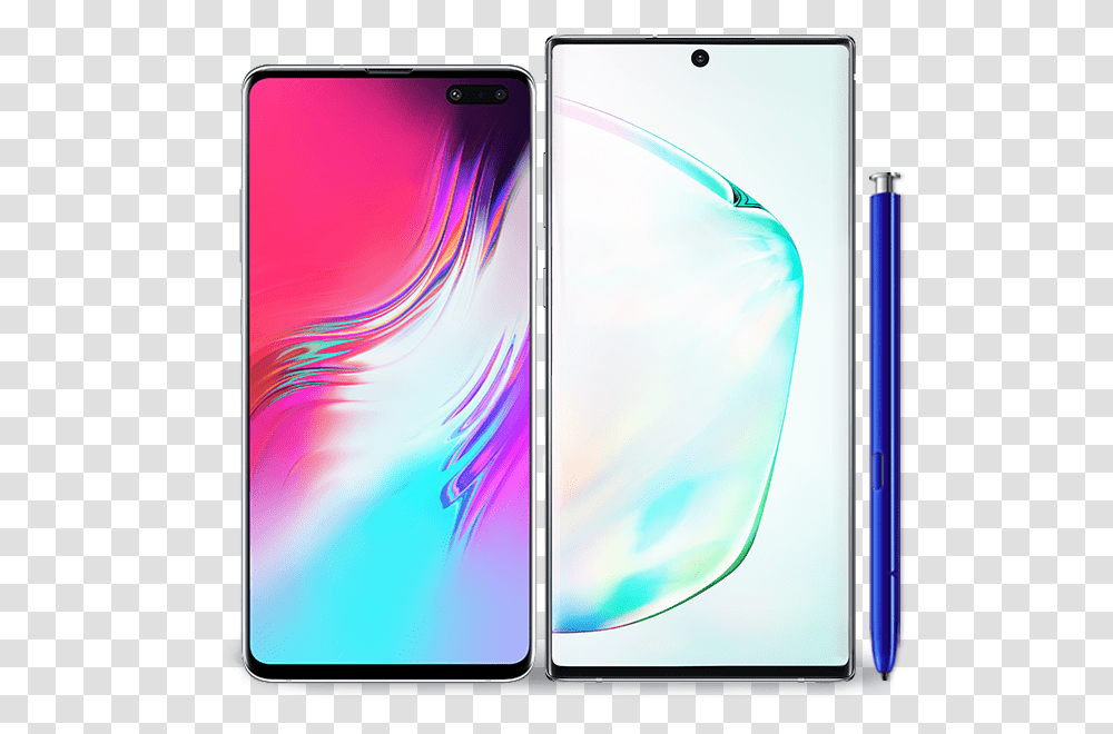 Samsung Note10 5g And S10 5g Devices Samsung Galaxy S10 5g Plus, Mobile Phone, Electronics, Cell Phone, Iphone Transparent Png