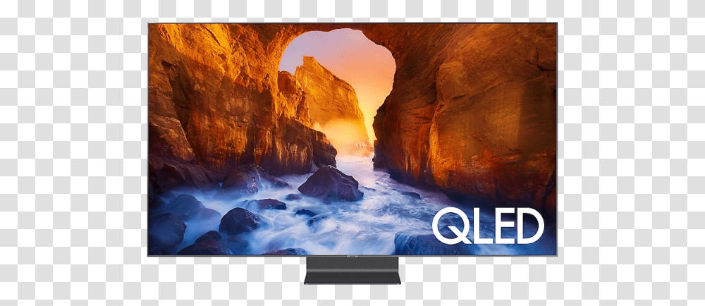 Samsung Qled Q90r Samsung Q90r Qled Tv, Nature, Outdoors, Mountain, Painting Transparent Png