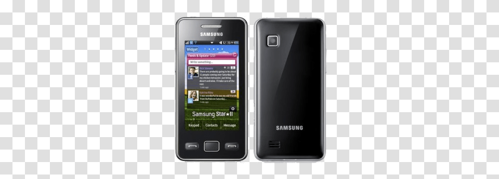 Samsung S5260 Star Ii Samsung S5260 Star Ii, Mobile Phone, Electronics, Cell Phone, Person Transparent Png