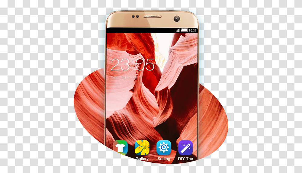 Samsung S6 Red Hd Free Android Theme Rd Sten, Mobile Phone, Electronics, Cell Phone, Iphone Transparent Png