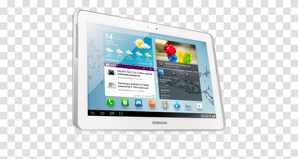 Samsung Tab 2 White Samsung Galaxy Tab 2 Gt, Computer, Electronics, Tablet Computer, Monitor Transparent Png
