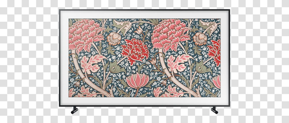 Samsung The Frame 2019, Rug, Pattern, Floral Design Transparent Png