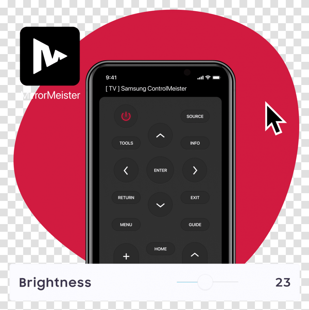 Samsung Tv Remote Control App Controlmeister Smartphone, Mobile Phone, Electronics, Monitor, Screen Transparent Png