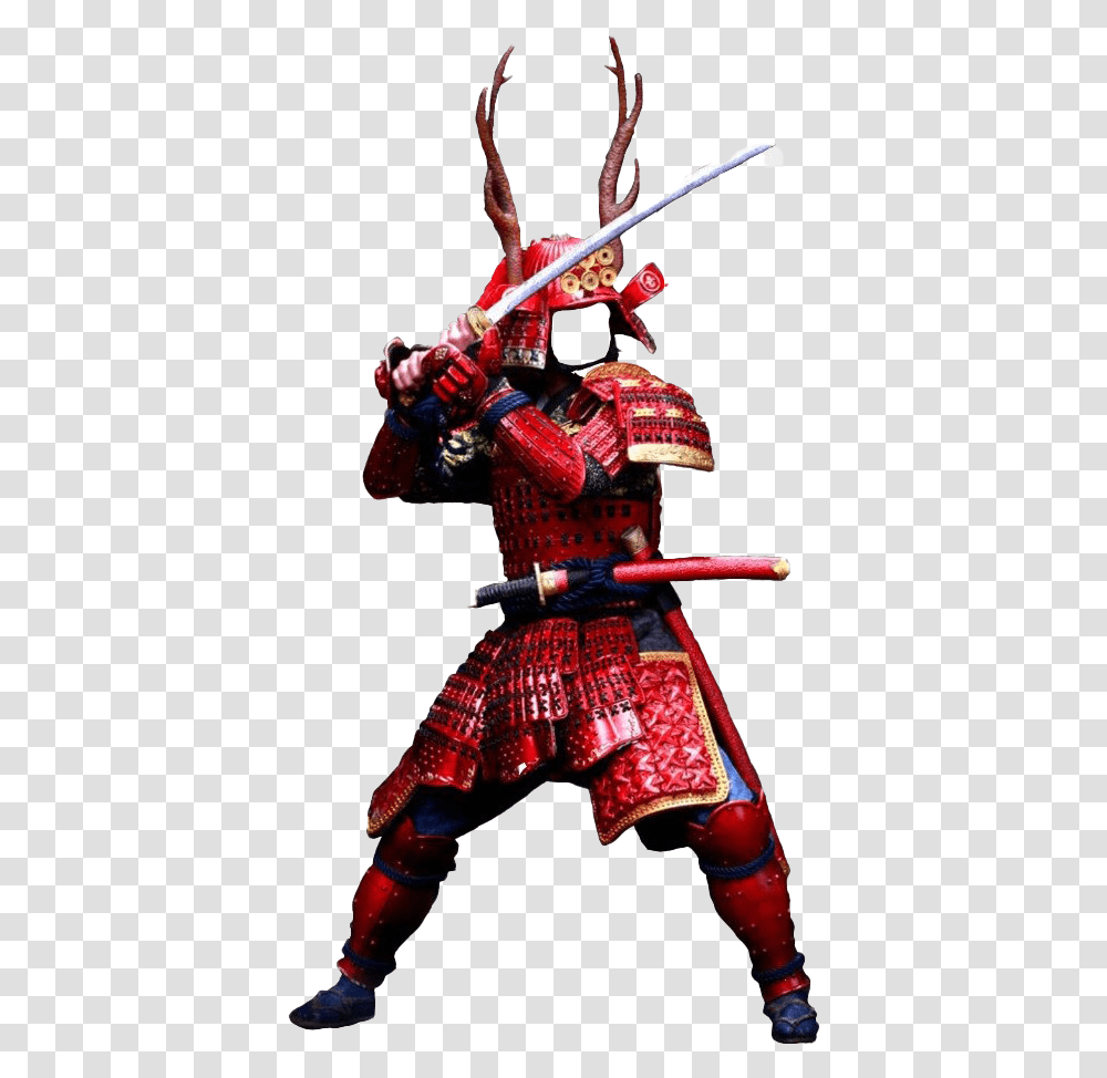 Samurai Armour Sword Katana Bushido Warrior Matialarts Action Figure, Person, Human Transparent Png