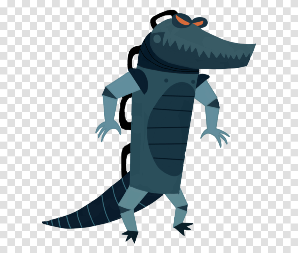Samurai Jack Alligator Robot, Reptile, Animal, Dinosaur, Gecko Transparent Png