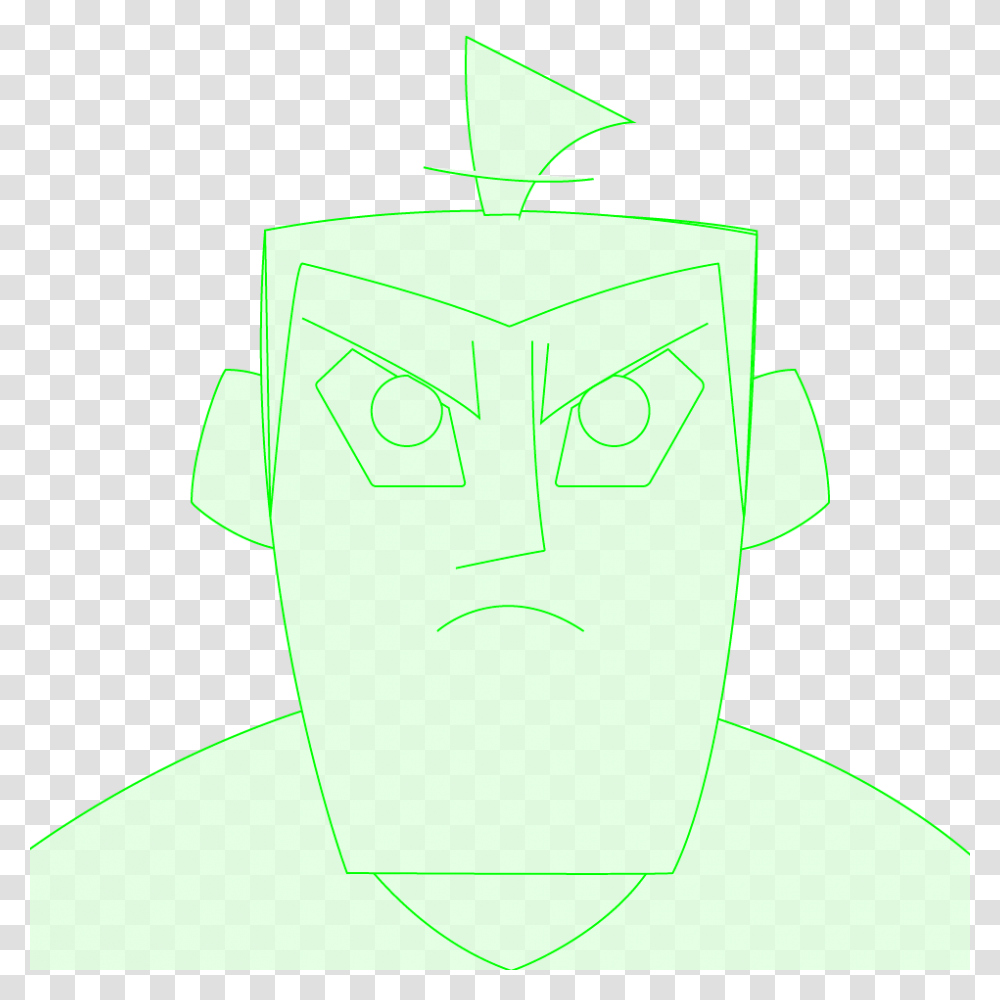 Samurai Jack, Head, Drawing Transparent Png