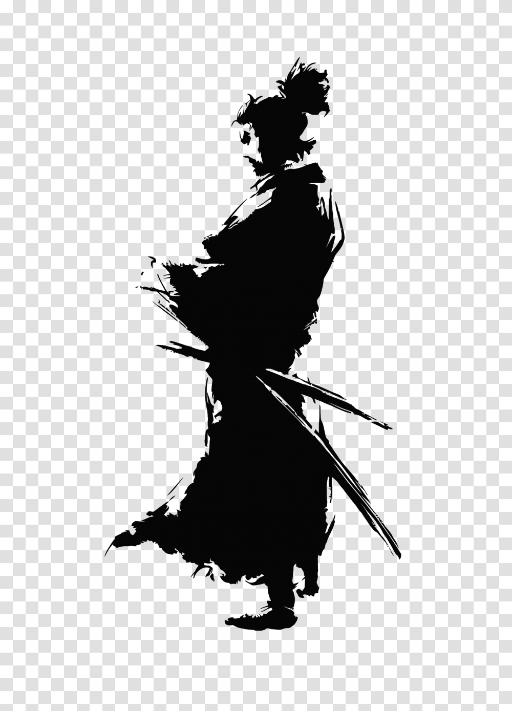 Samurai, Person, Silhouette, Photography, Dance Transparent Png