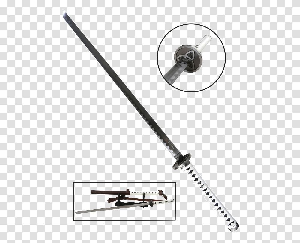 Samurai Sword Clipart Black And White Sword, Blade, Weapon, Weaponry, Armor Transparent Png