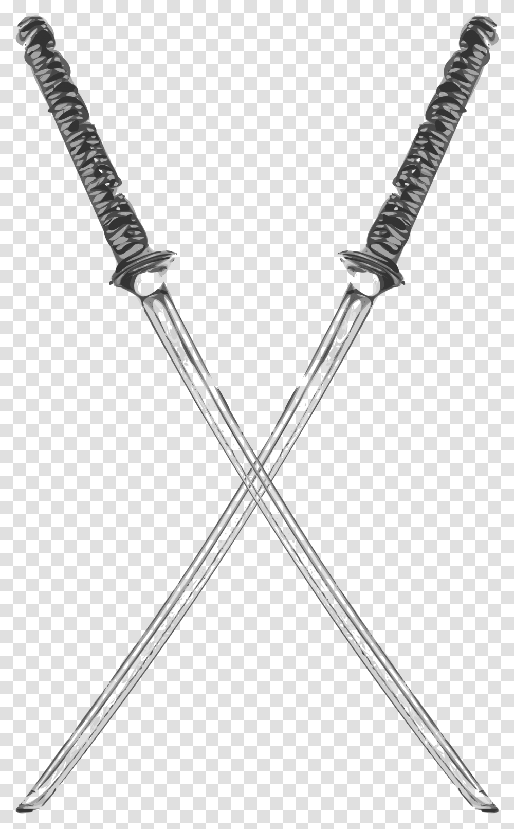 Samurai Sword Katana Drawing Download Samurai Sword, Blade, Weapon, Weaponry, Cane Transparent Png