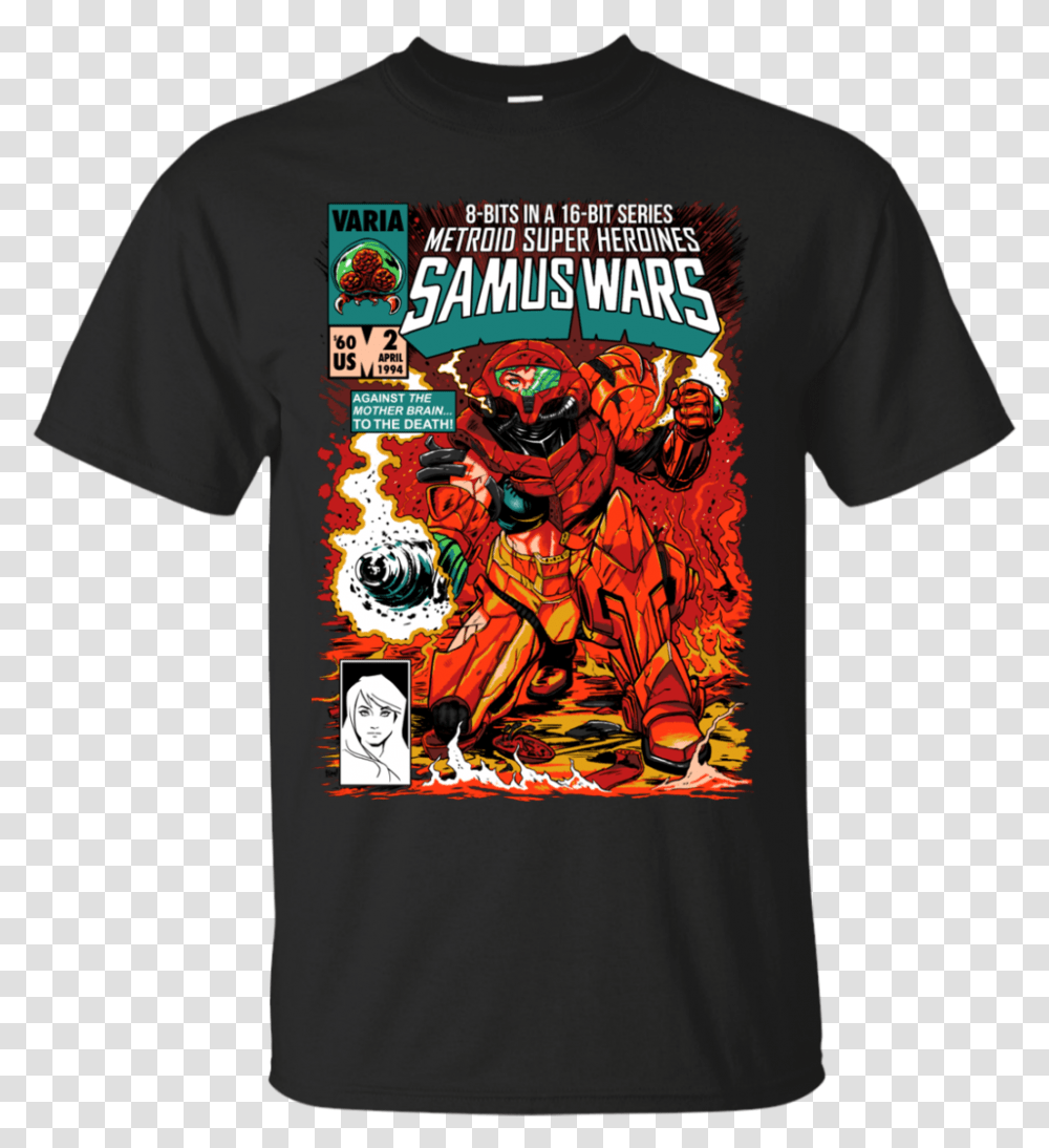 Samus Aran Samus Wars T Shirts Samus Wars, Apparel, T-Shirt, Person Transparent Png