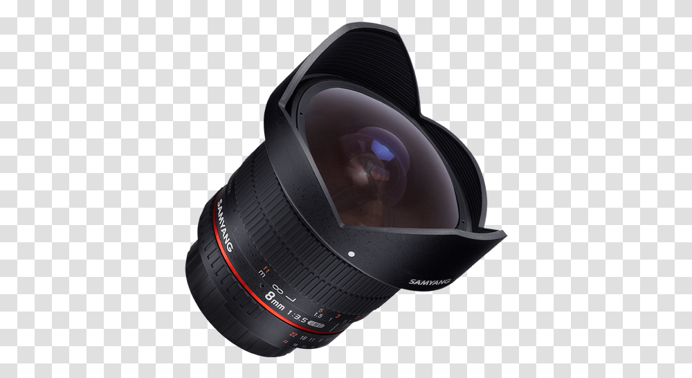 Samyang 8mm F3.5 Fisheye Cs Ii, Helmet, Apparel, Camera Lens Transparent Png