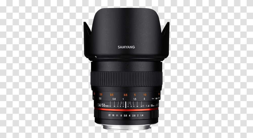 Samyang F1 4, Camera Lens, Electronics Transparent Png