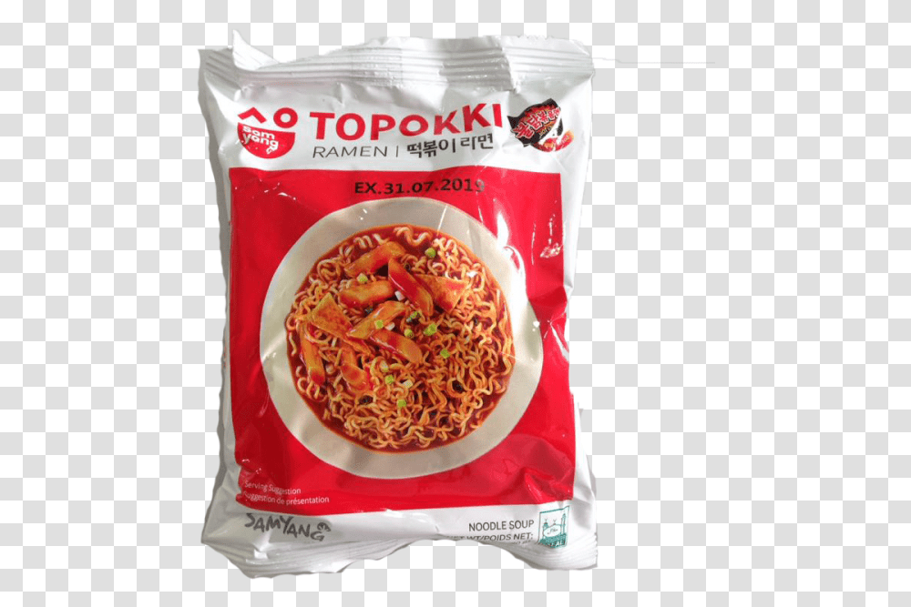 Samyang Topokki Ramen, Noodle, Pasta, Food, Ice Cream Transparent Png
