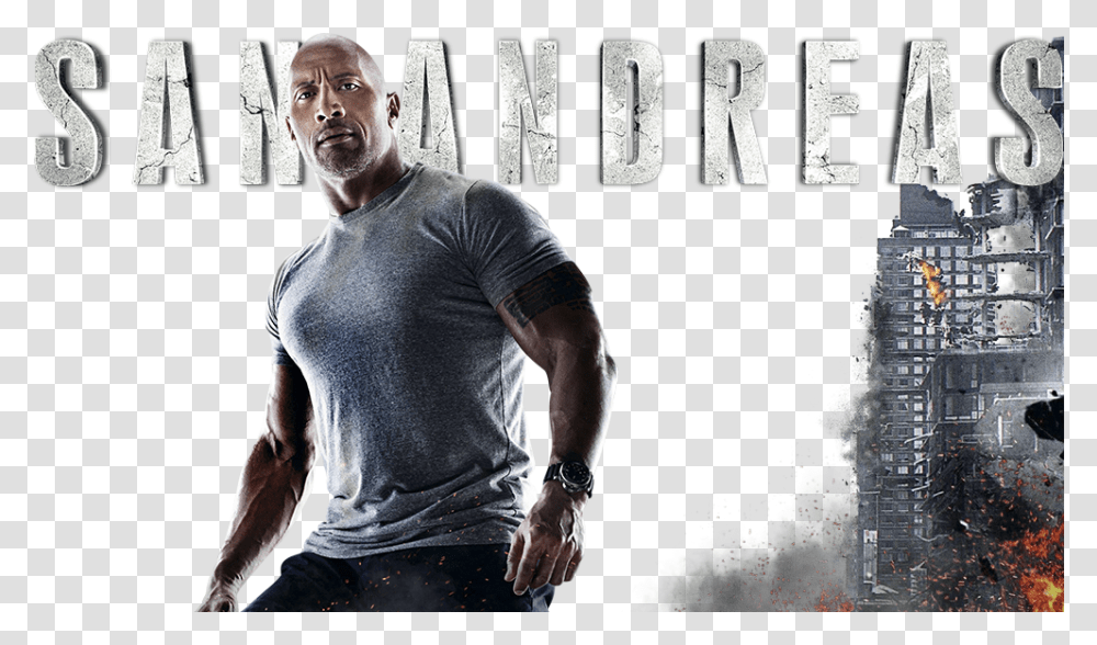 San Andreas Movie Posters, Person, Advertisement, Man Transparent Png