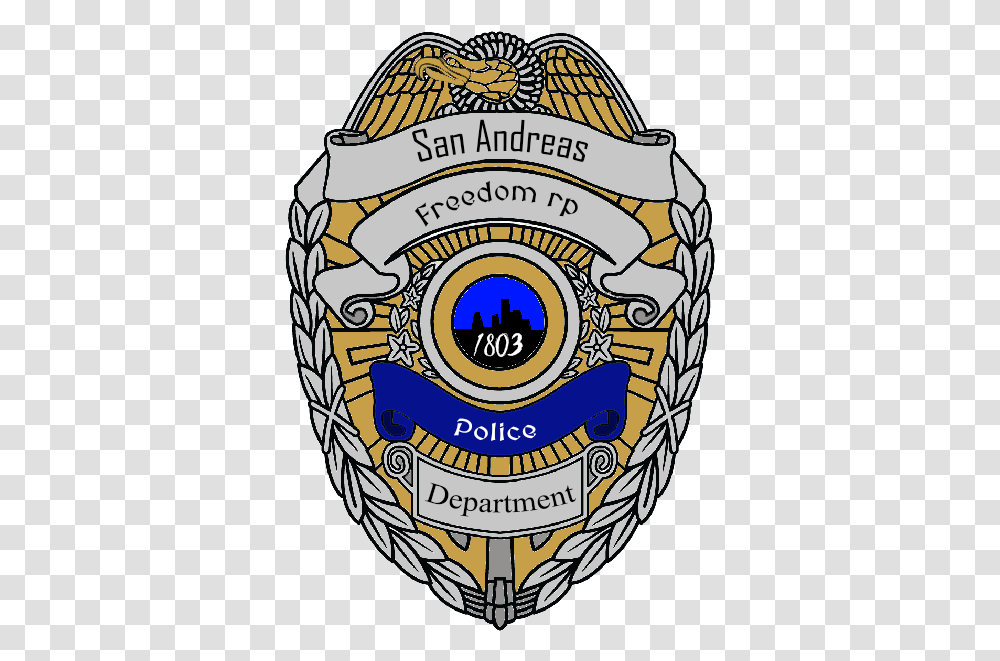 San Andreas Police Badge, Logo, Trademark, Emblem Transparent Png