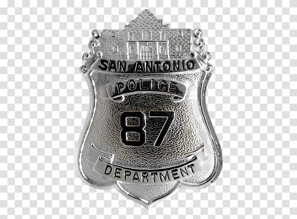 San Antonio Police Badge Emblem, Logo, Trademark, Wristwatch Transparent Png