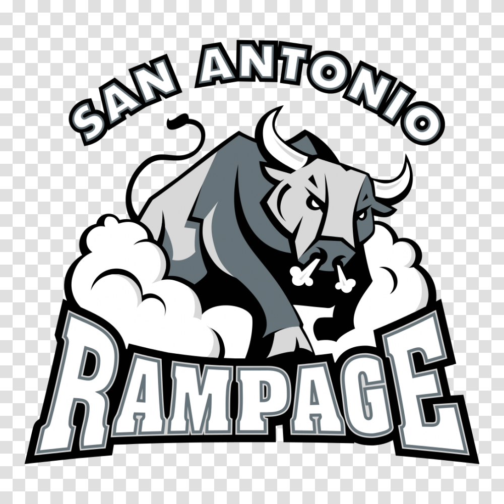 San Antonio Rampage Logo, Mammal, Animal, Bull, Wildlife Transparent Png