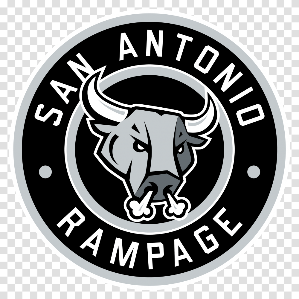 San Antonio Rampage Logo San Antonio Rampage, Mammal, Animal, Emblem Transparent Png