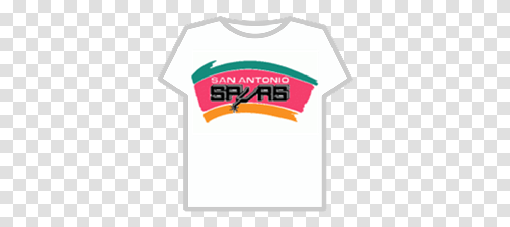 San Antonio Spurs Logo 1990 2002 Roblox San Antonio Spurs, Clothing, Apparel, T-Shirt Transparent Png