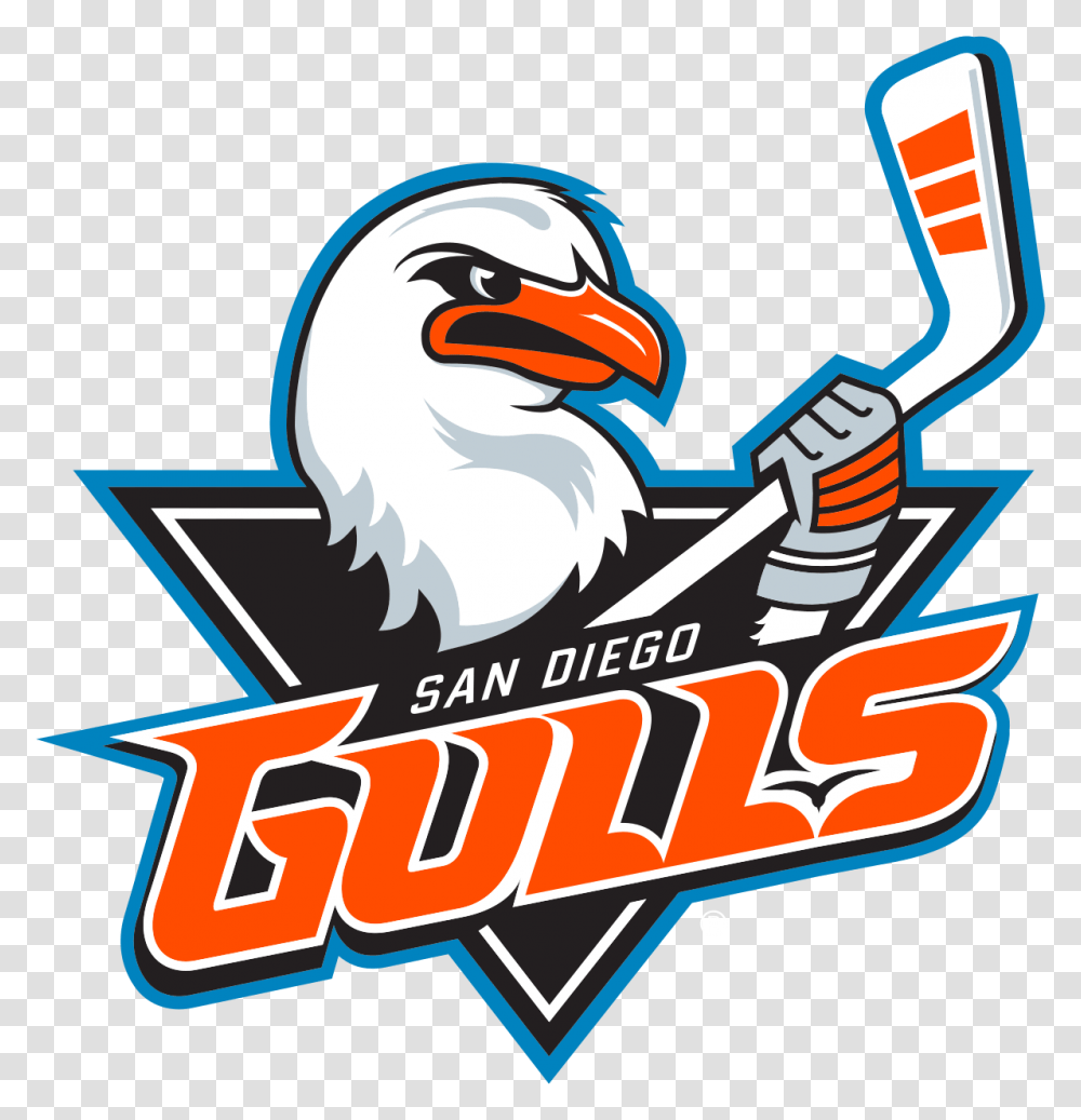 San Diego Gulls, Logo, Label Transparent Png